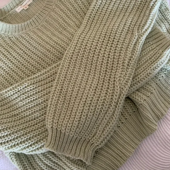 🌙Pacsun chunky oversized Sage Sweater! - Picture 3 of 4
